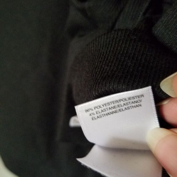 RACHEL Rachel Roy xs long sleeve nwt black macys business casual top knot front - Picture 8 of 14